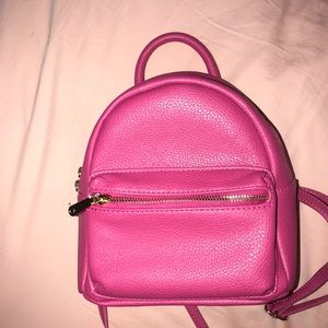 Pink mini backpack